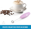 Milk Frother with Stand, Batteries Included