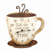 Coffee Clock ""Take Life One Cup at a Time""