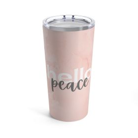 Drinkware, Peach Marble Hello Peach Graphic Style Tumbler 20Oz