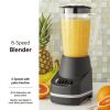 Mainstays 6 Speed Blender with 48 ounce Jar 1.5L jar  Black