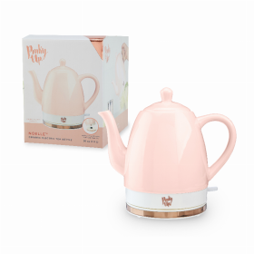 Noelle Pink Ceramic Electric Tea Kettle By Pinky Up (Color: Pink)