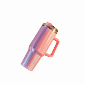 Large Capacity Double-layer Stainless Steel Vacuum Insulation Cup (Option: Light pink)