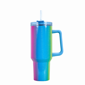 Large Capacity Double-layer Stainless Steel Vacuum Insulation Cup (Option: Gradient)