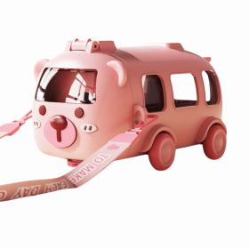 MZXS-711 Baby Bus Toy Water Cup (Color: Pink)