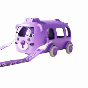 MZXS-711 Baby Bus Toy Water Cup (Color: Purple)